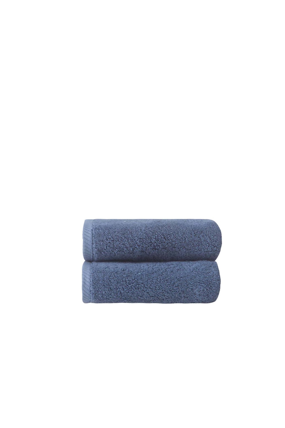 Set of Two Navy Blue Turkish Cotton 16" X 30" Hand Towels - HomeRoots - Flyclothing LLC