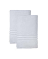 Set of Two White Turkish Cotton 35" X 66" Bath Sheet - HomeRoots - Flyclothing LLC