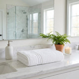 Set of Two White Turkish Cotton 35" X 66" Bath Sheet - HomeRoots - Flyclothing LLC