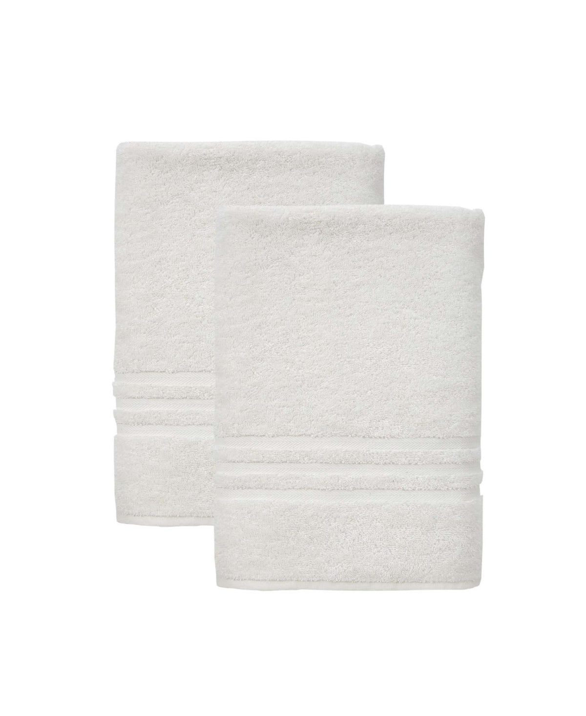 Set of Two Beige Turkish Cotton 27" X 54" Bath Towels - HomeRoots - Flyclothing LLC