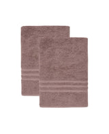 Set of Two Brown Turkish Cotton 27" X 54" Bath Towels - HomeRoots - Flyclothing LLC