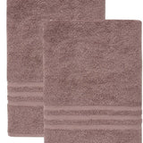 Set of Two Brown Turkish Cotton 27" X 54" Bath Towels - HomeRoots - Flyclothing LLC