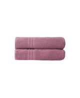 Set of Two Pink Turkish Cotton 35" X 66" Bath Sheet - HomeRoots - Flyclothing LLC