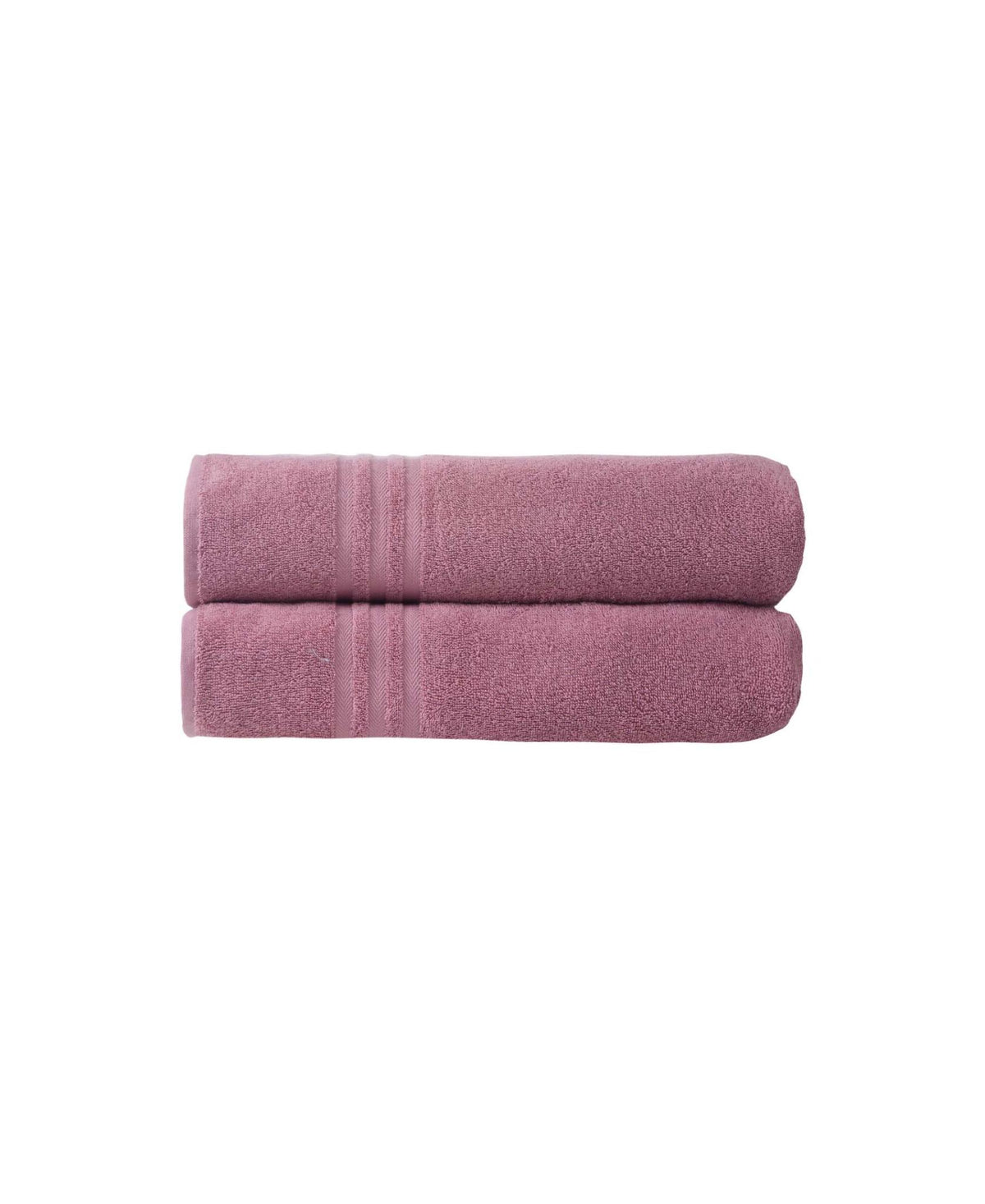Set of Two Pink Turkish Cotton 35" X 66" Bath Sheet - HomeRoots - Flyclothing LLC