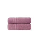Set of Two Pink Turkish Cotton 27" X 54" Bath Towels - HomeRoots - Flyclothing LLC
