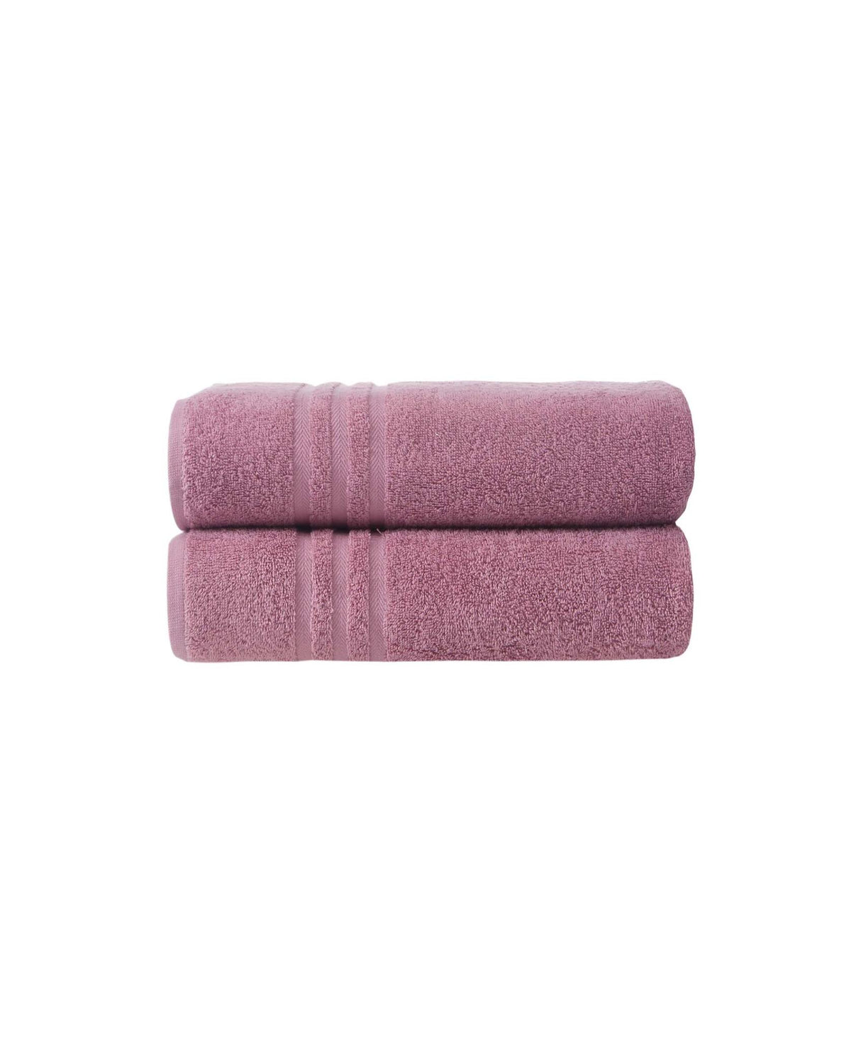 Set of Two Pink Turkish Cotton 27" X 54" Bath Towels - HomeRoots - Flyclothing LLC