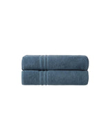 Set of Two Aqua Turkish Cotton 35" X 66" Bath Sheet - HomeRoots - Flyclothing LLC