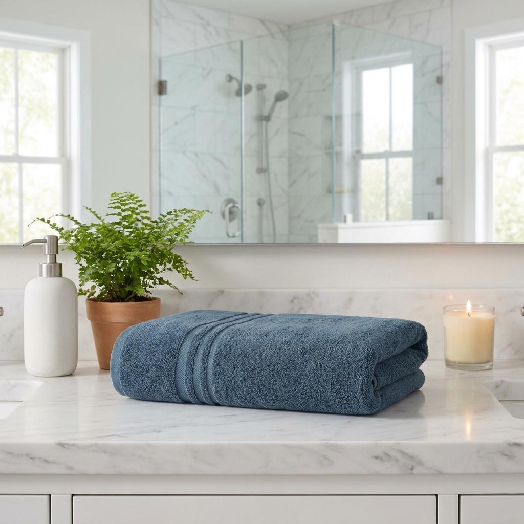 Set of Two Aqua Turkish Cotton 35" X 66" Bath Sheet - HomeRoots - Flyclothing LLC