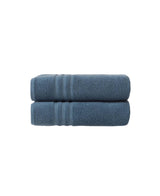 Set of Two Aqua Turkish Cotton 27" X 54" Bath Towels - HomeRoots - Flyclothing LLC