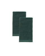 Set of Two Green Polka Dots Turkish Cotton 16" X 30" Hand Towels - HomeRoots - Flyclothing LLC
