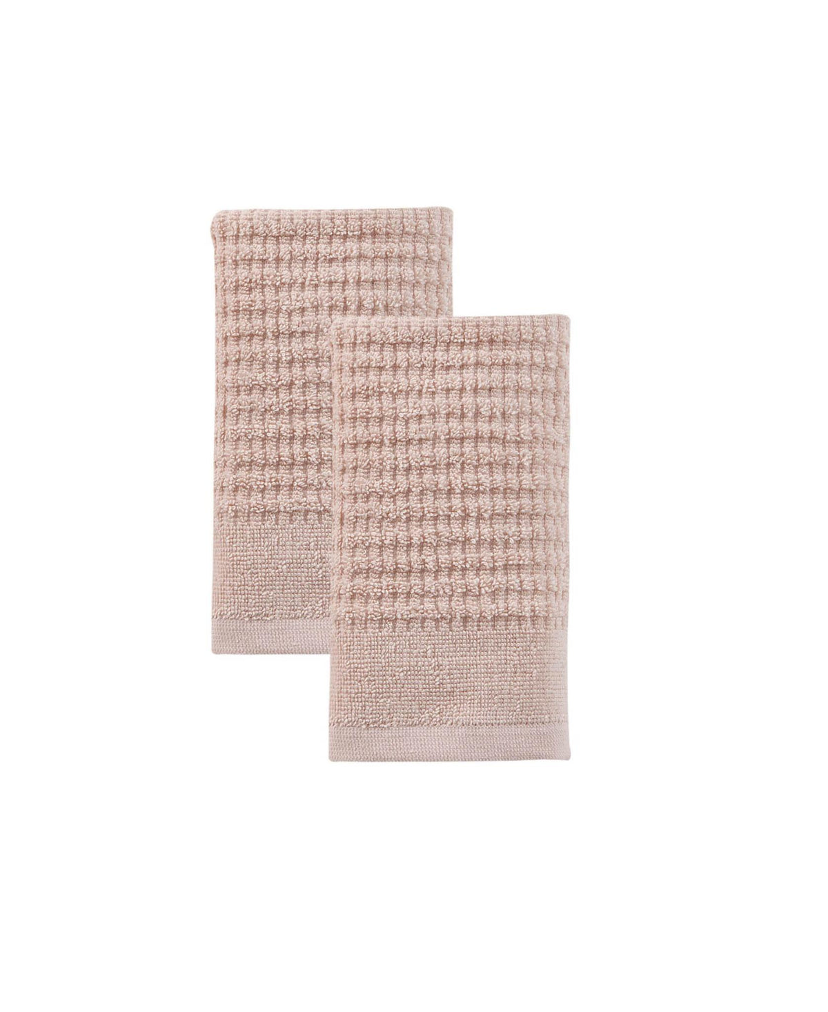 Set of Two Pink Polka Dots Turkish Cotton 16" X 30" Hand Towels - HomeRoots - Flyclothing LLC