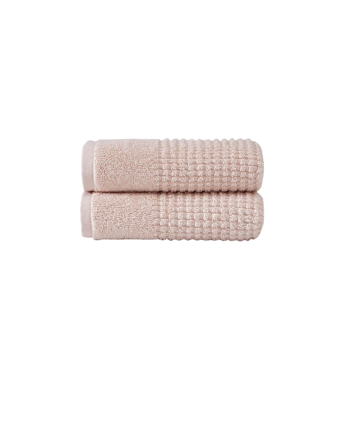 Set of Two Pink Polka Dots Turkish Cotton 16" X 30" Hand Towels - HomeRoots - Flyclothing LLC