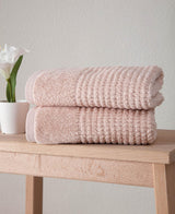 Set of Two Pink Polka Dots Turkish Cotton 16" X 30" Hand Towels - HomeRoots - Flyclothing LLC