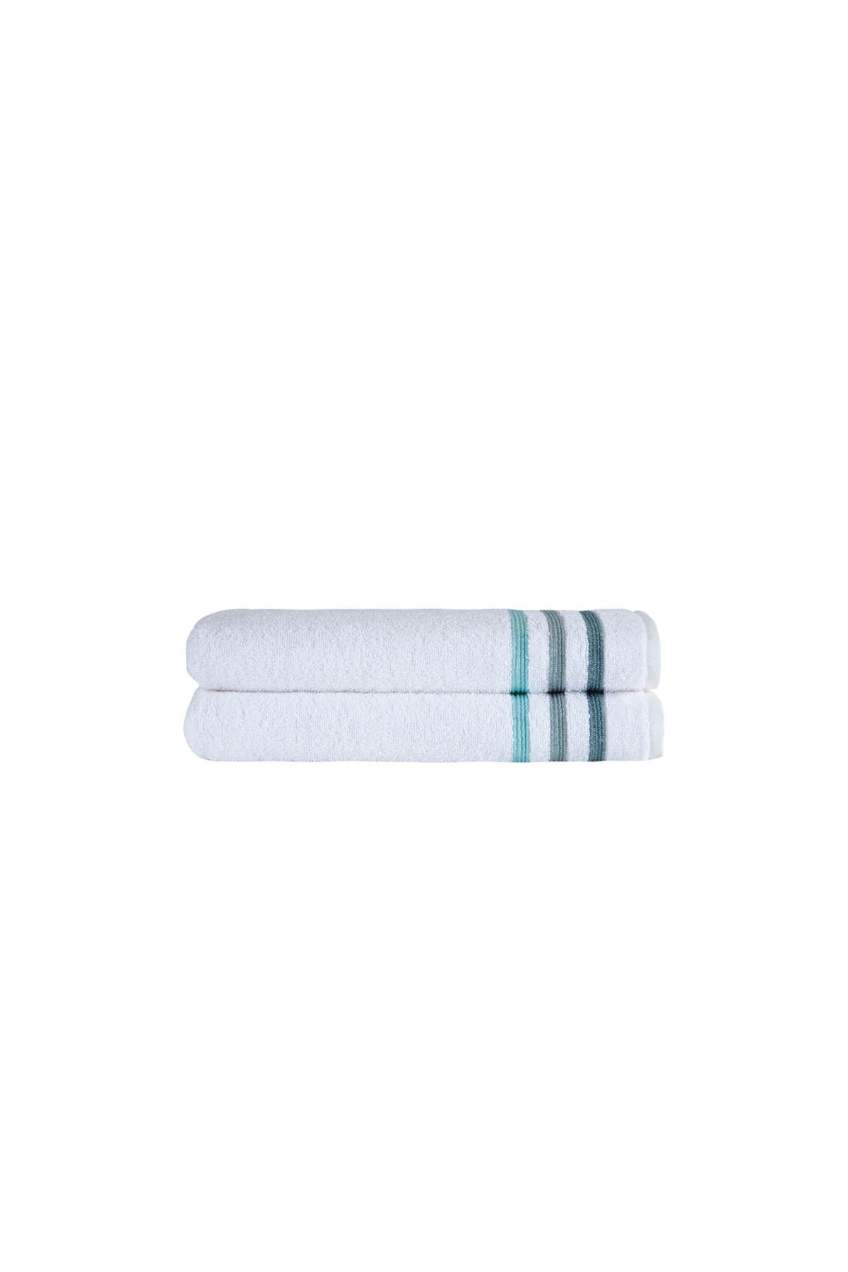 Set of Two White Turkish Cotton 27" X 54" Bath Towels - HomeRoots - Flyclothing LLC