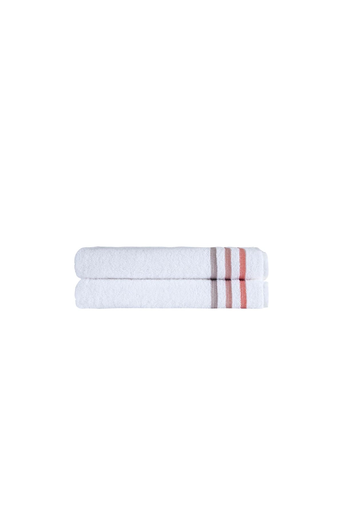 Set of Two White Turkish Cotton 27" X 54" Bath Towels - HomeRoots - Flyclothing LLC