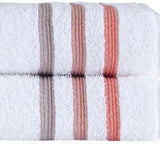 Set of Two White Turkish Cotton 27" X 54" Bath Towels - HomeRoots - Flyclothing LLC