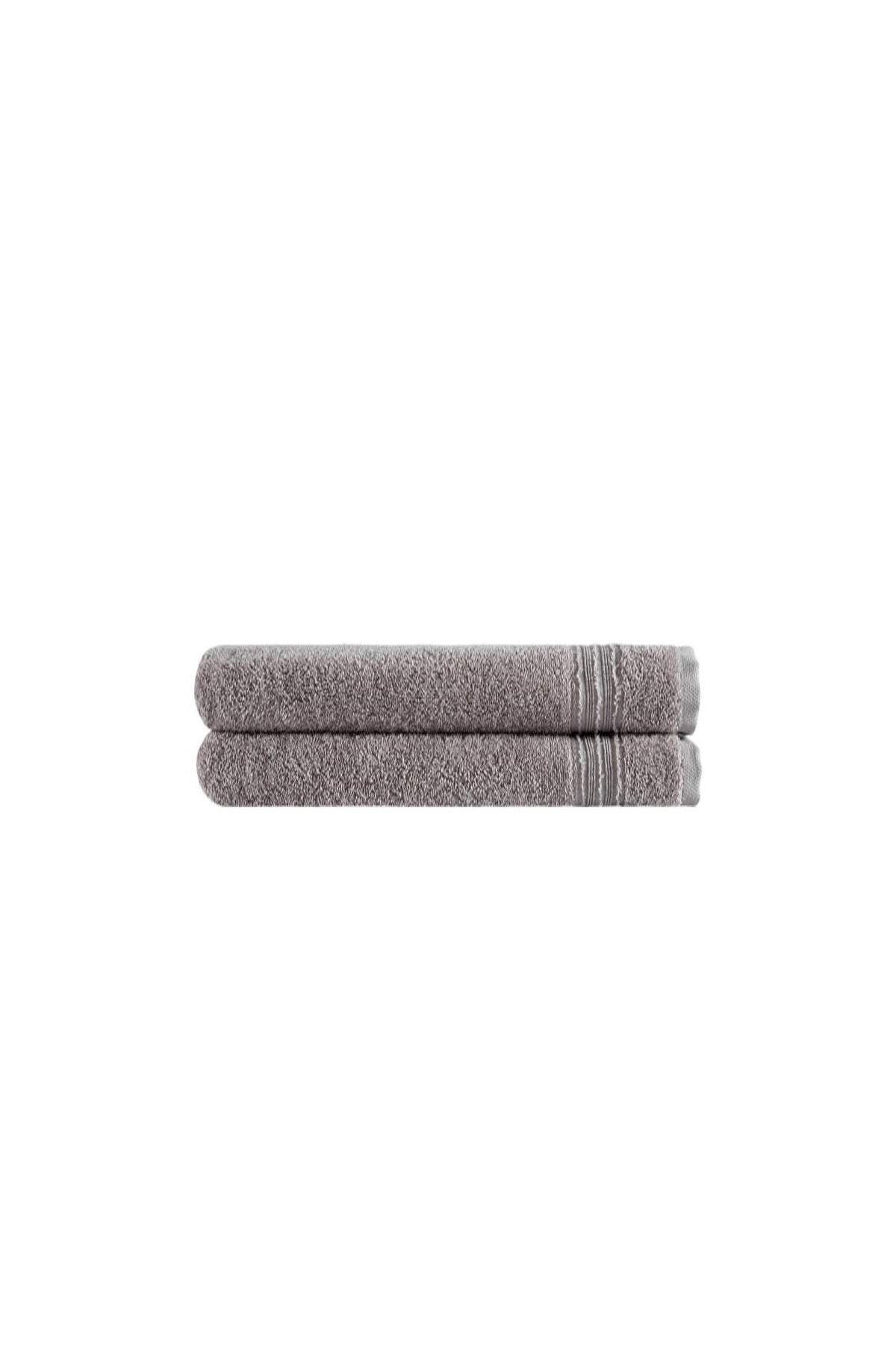 Set of Two Light Brown Turkish Cotton 27" X 54" Bath Towels - HomeRoots - Flyclothing LLC