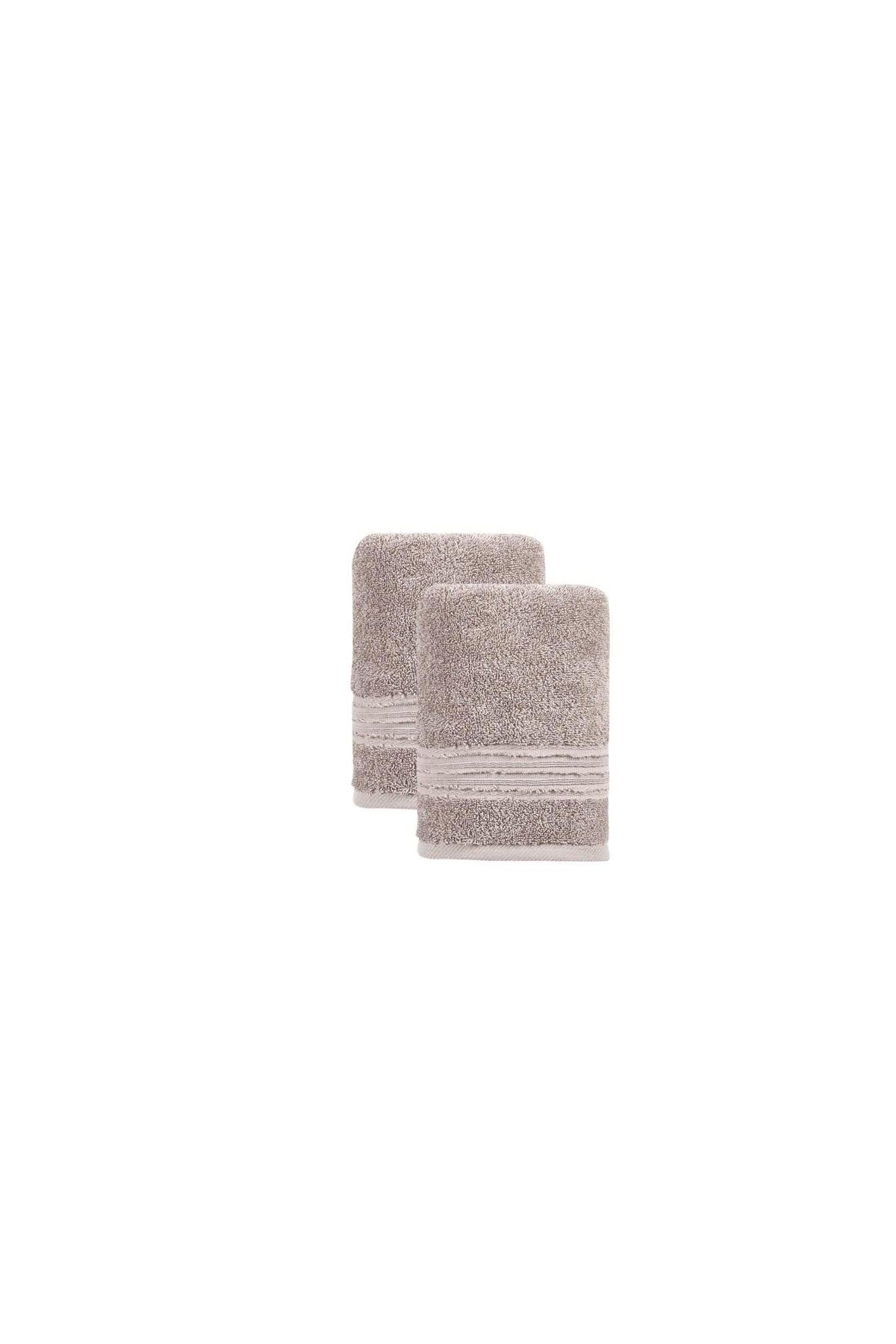 Set of Two Light Brown Turkish Cotton 16" X 30" Hand Towels - HomeRoots - Flyclothing LLC