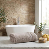 Set of Two Light Brown Turkish Cotton 16" X 30" Hand Towels - HomeRoots - Flyclothing LLC