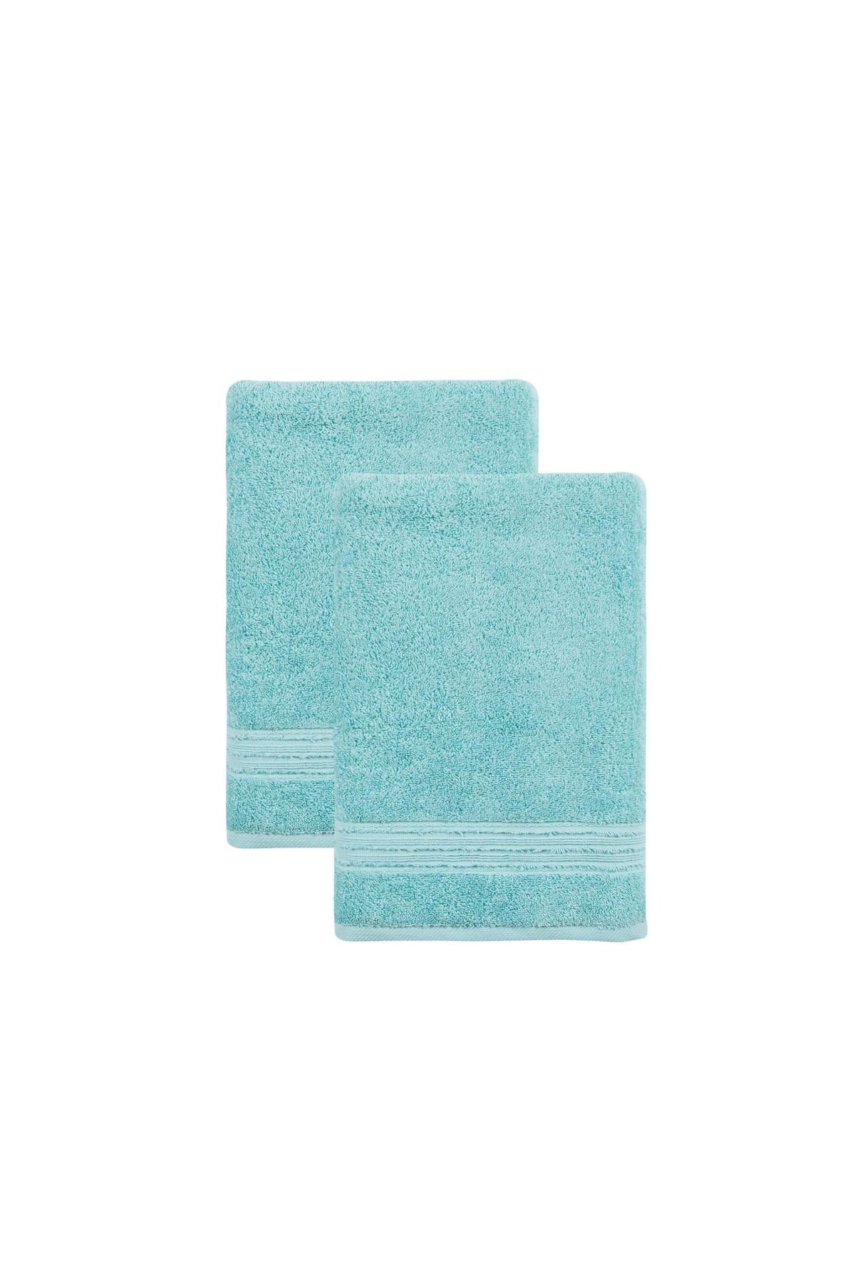 Set of Two Aqua Turkish Cotton 27" X 54" Bath Towels - HomeRoots - Flyclothing LLC