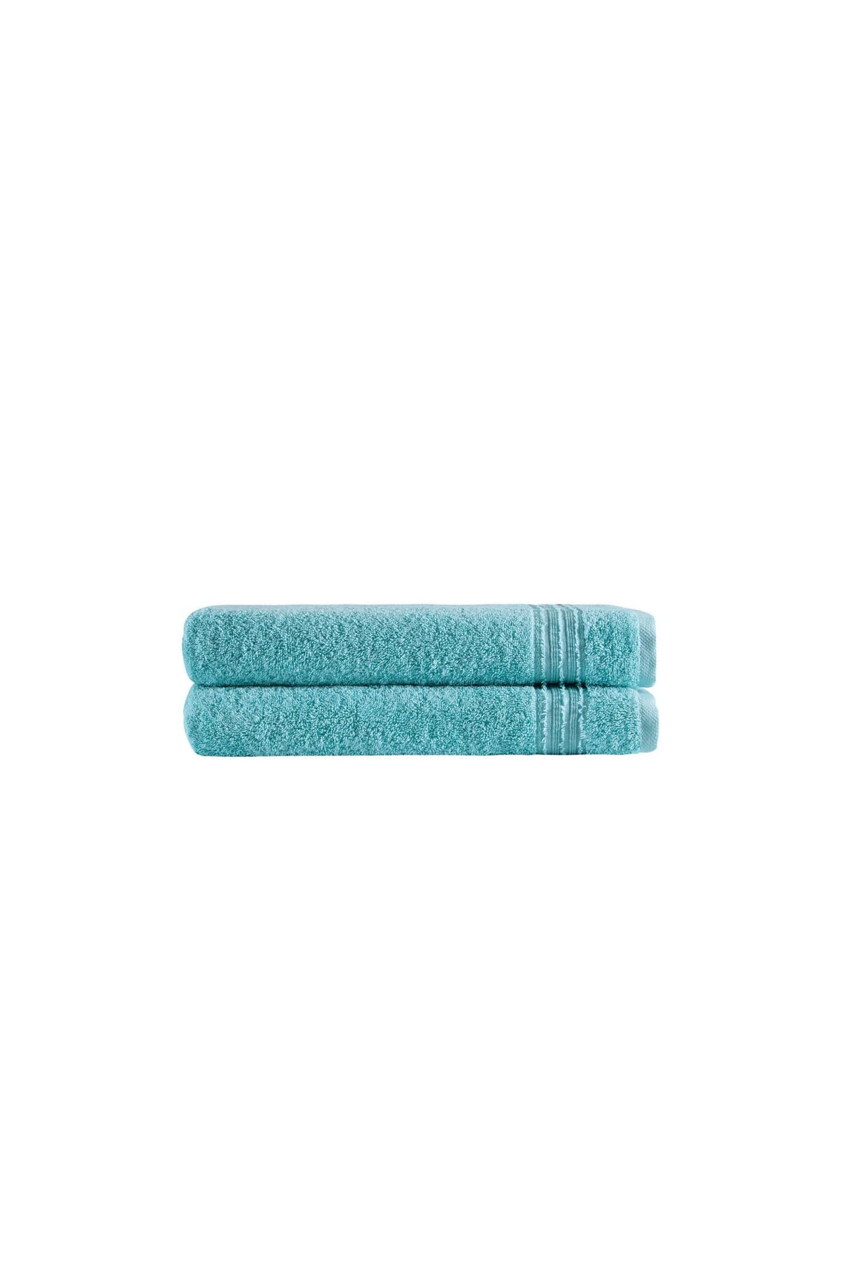 Set of Two Aqua Turkish Cotton 27" X 54" Bath Towels - HomeRoots - Flyclothing LLC