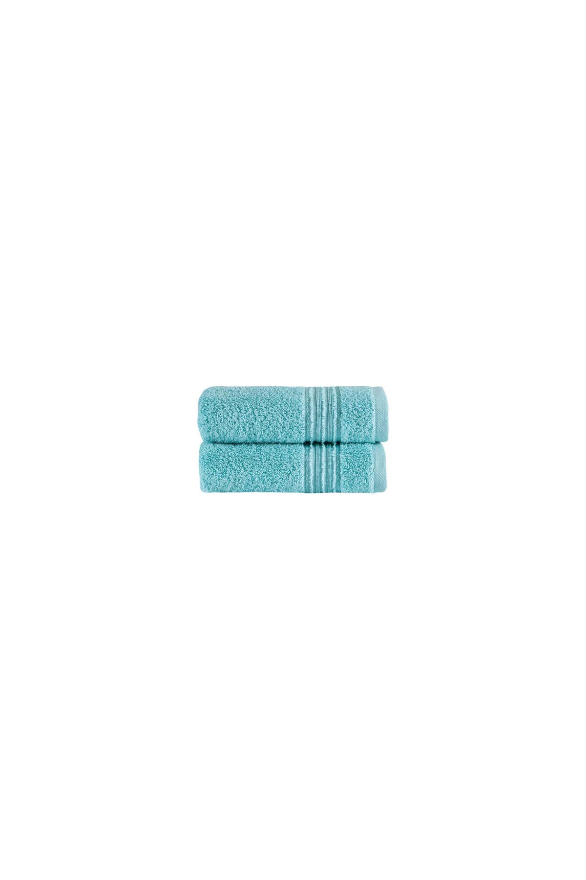 Set of Two Aqua Turkish Cotton 16" X 30" Hand Towels - HomeRoots - Flyclothing LLC