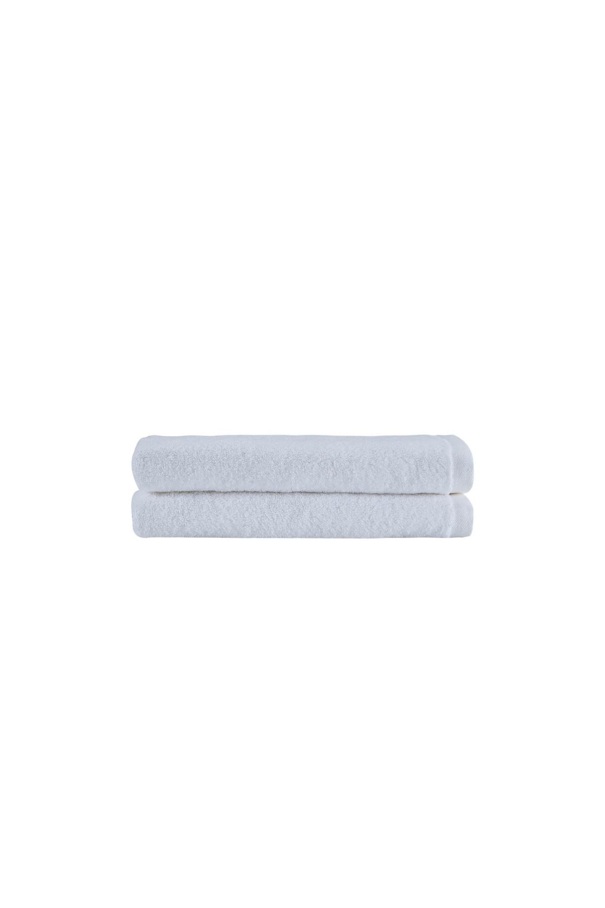 Set of Two White Turkish Cotton 27" X 54" Bath Towels - HomeRoots - Flyclothing LLC