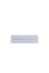 Set of Two White Turkish Cotton 27" X 54" Bath Towels - HomeRoots - Flyclothing LLC