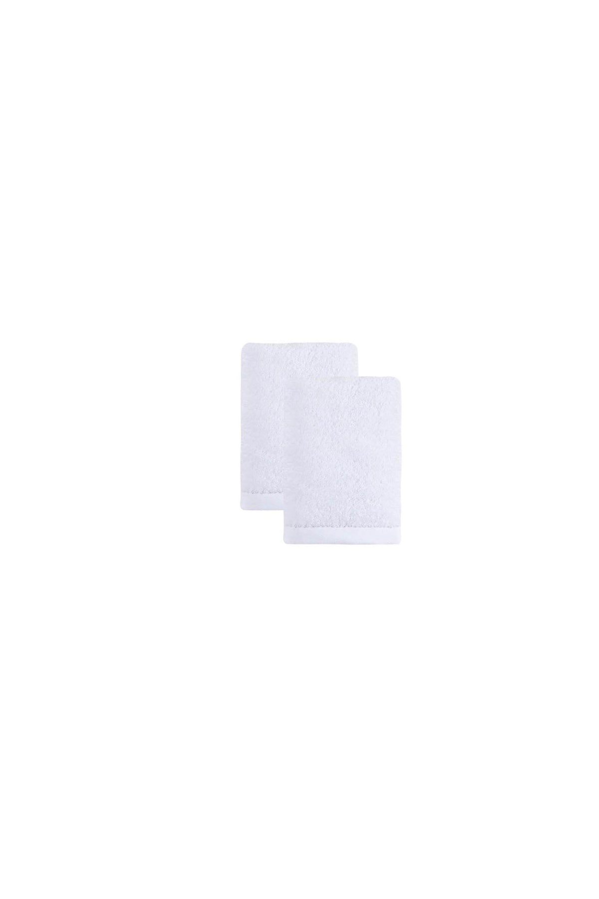 Set of Two White Turkish Cotton 16" X 30" Hand Towels - HomeRoots - Flyclothing LLC