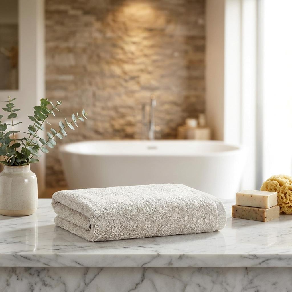 Set of Two Beige Turkish Cotton 27" X 54" Bath Towels - HomeRoots - Flyclothing LLC