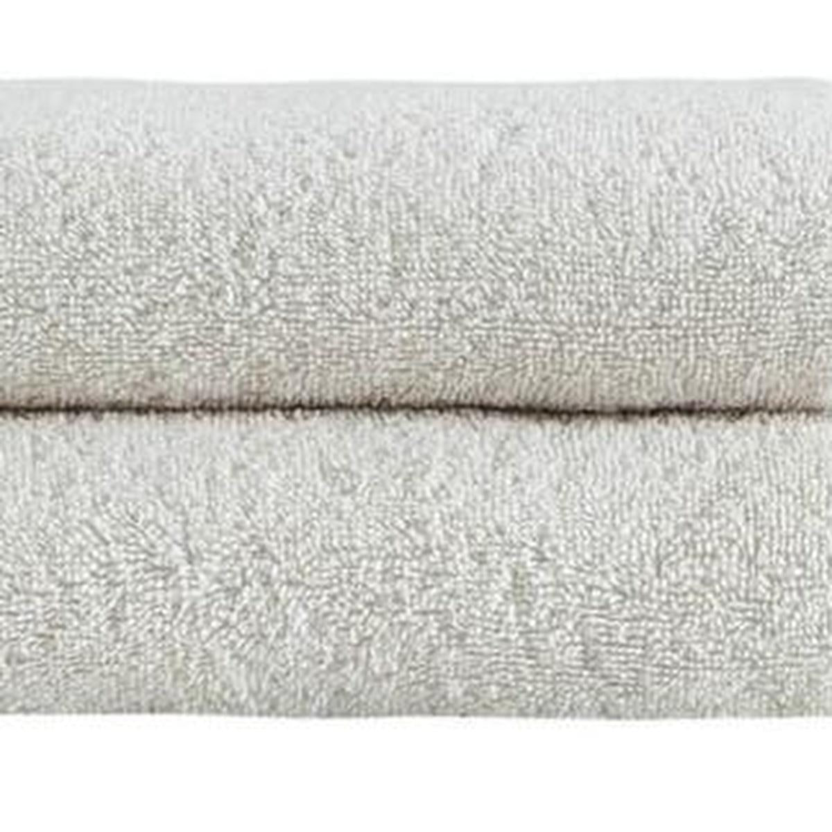 Set of Two Beige Turkish Cotton 16" X 30" Hand Towels - HomeRoots - Flyclothing LLC