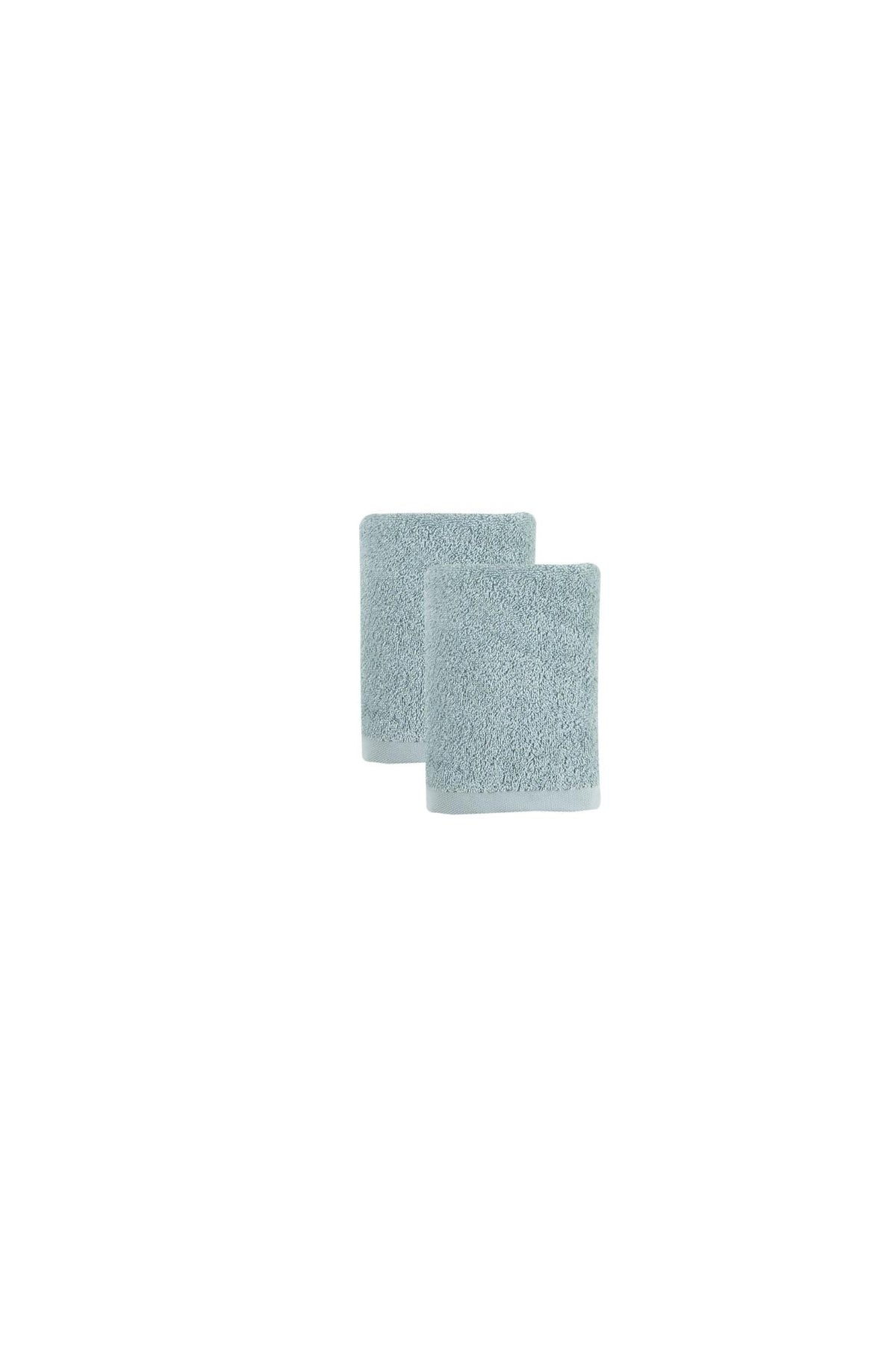 Set of Two Green Turkish Cotton 16" X 30" Hand Towels - HomeRoots - Flyclothing LLC