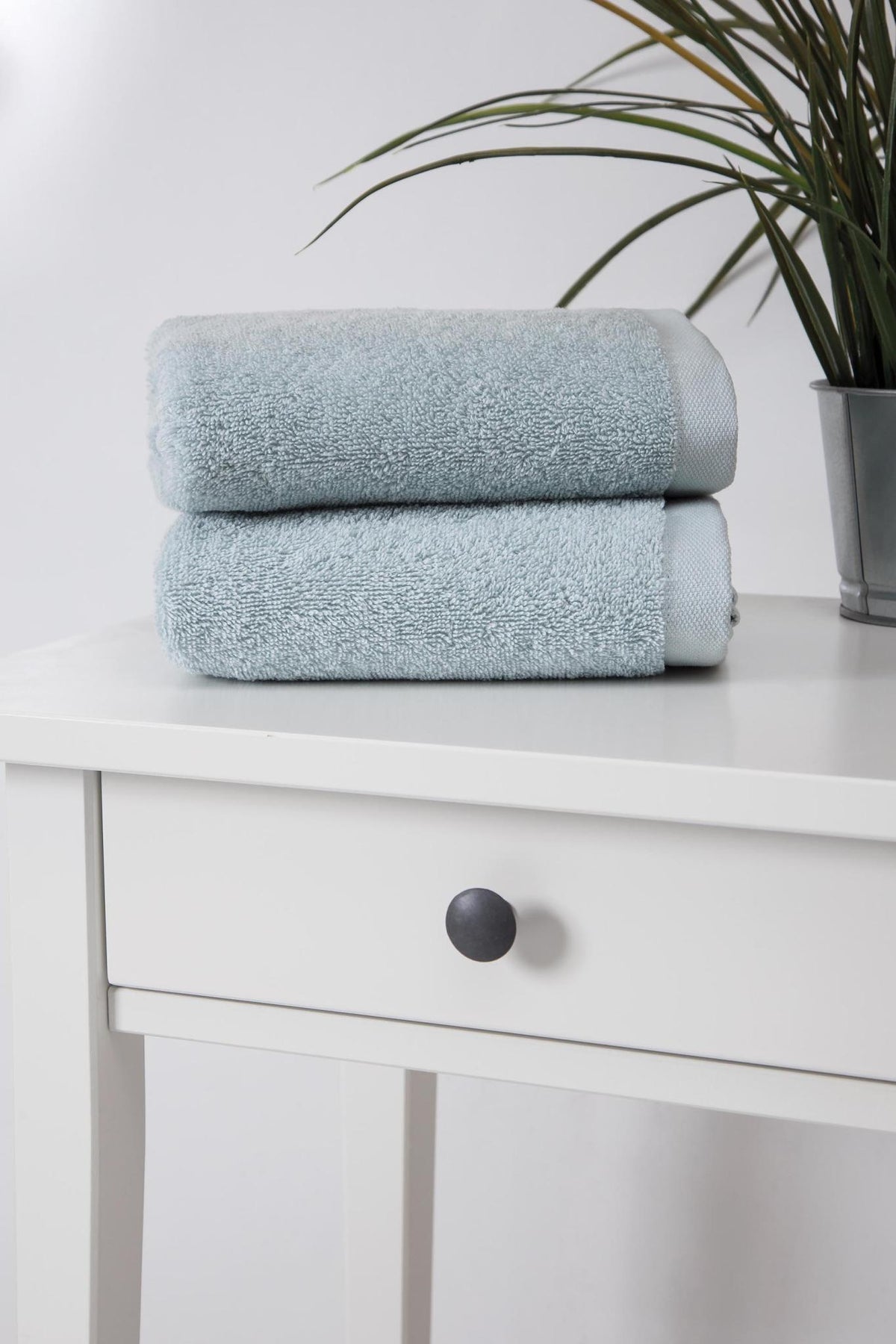 Set of Two Green Turkish Cotton 16" X 30" Hand Towels - HomeRoots - Flyclothing LLC