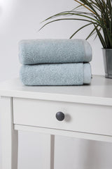 Set of Two Green Turkish Cotton 16" X 30" Hand Towels - HomeRoots - Flyclothing LLC