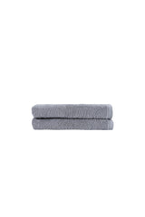 Set of Two Light Gray Turkish Cotton 27" X 54" Bath Towels - HomeRoots - Flyclothing LLC