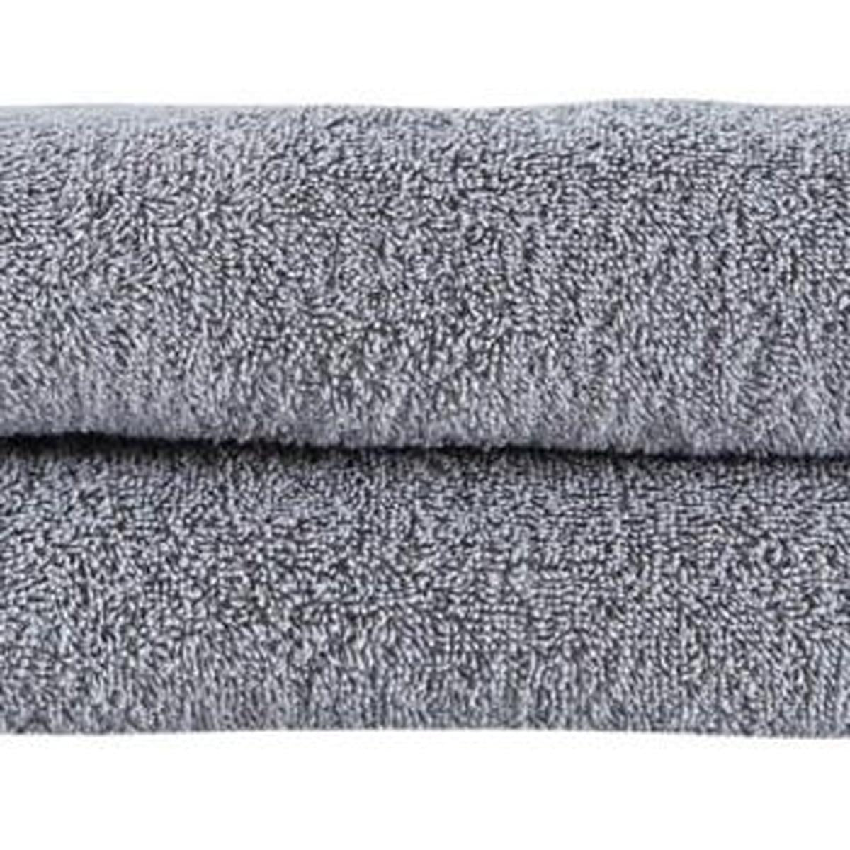 Set of Two Light Gray Turkish Cotton 27" X 54" Bath Towels - HomeRoots - Flyclothing LLC