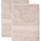 Set of Two Brown Turkish Cotton 27" X 54" Bath Towels - HomeRoots - Flyclothing LLC