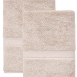 Set of Two Brown Turkish Cotton 27" X 54" Bath Towels - HomeRoots - Flyclothing LLC