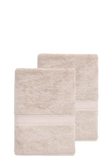 Set of Two Brown Turkish Cotton 27" X 54" Bath Towels - HomeRoots - Flyclothing LLC