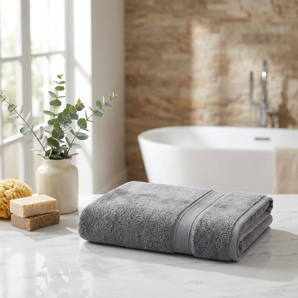 Set of Two Dark Gray Turkish Cotton 27" X 54" Bath Towels - HomeRoots - Flyclothing LLC