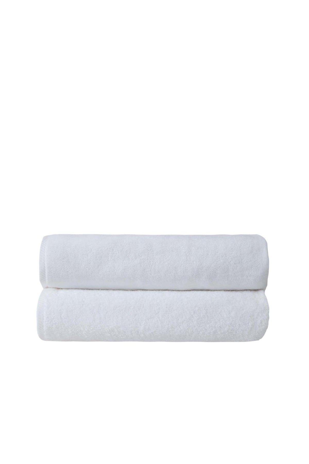 Set of Two White Turkish Cotton 40" X 70" Bath Sheet - HomeRoots - Flyclothing LLC