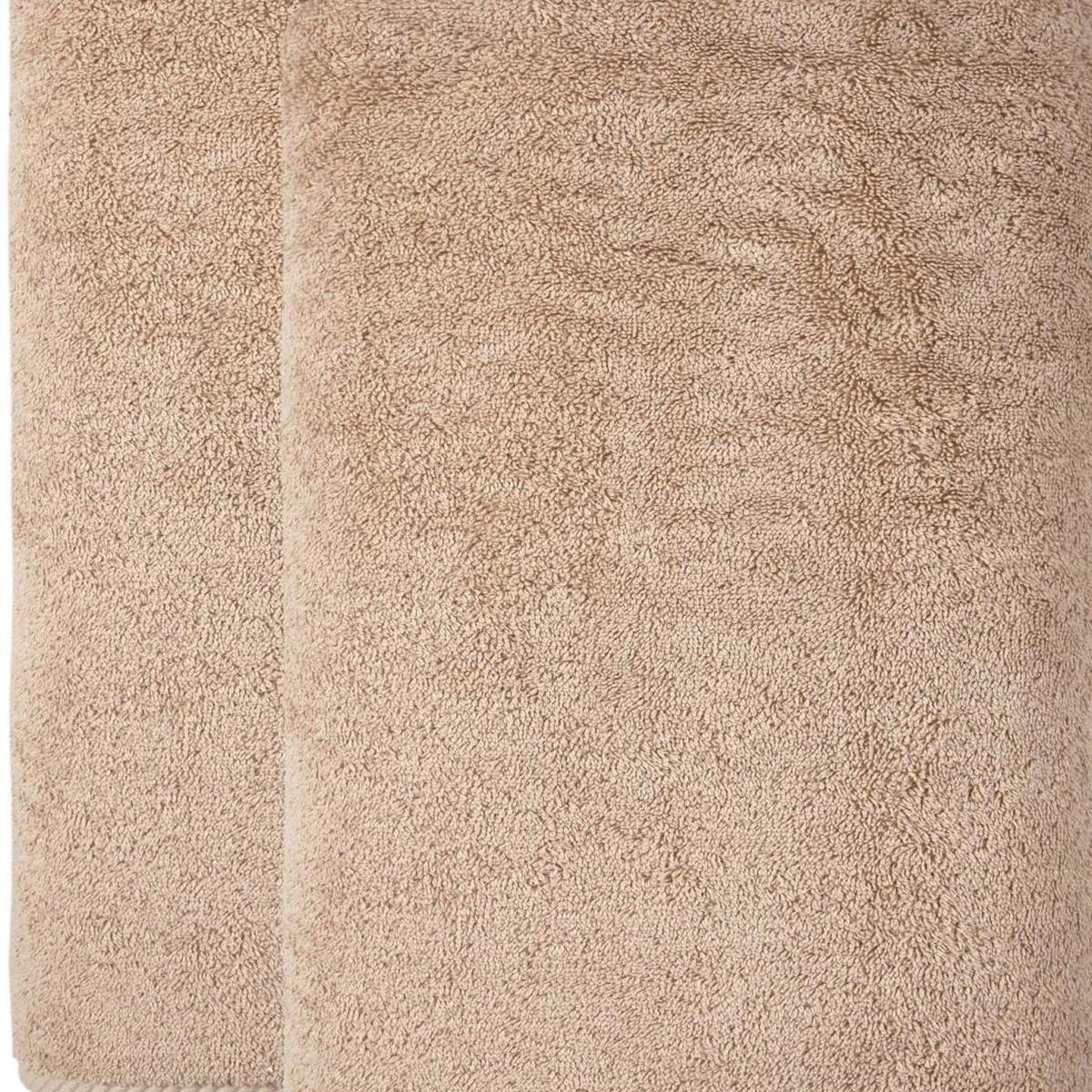 Set of Two Beige Turkish Cotton 40" X 70" Bath Sheet - HomeRoots - Flyclothing LLC