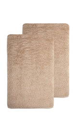 Set of Two Beige Turkish Cotton 40" X 70" Bath Sheet - HomeRoots - Flyclothing LLC