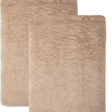 Set of Two Beige Turkish Cotton 27" X 54" Bath Towels - HomeRoots - Flyclothing LLC