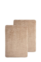 Set of Two Beige Turkish Cotton 27" X 54" Bath Towels - HomeRoots - Flyclothing LLC