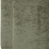 Set of Two Green Turkish Cotton 40" X 70" Bath Sheet - HomeRoots - Flyclothing LLC