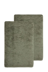 Set of Two Green Turkish Cotton 40" X 70" Bath Sheet - HomeRoots - Flyclothing LLC