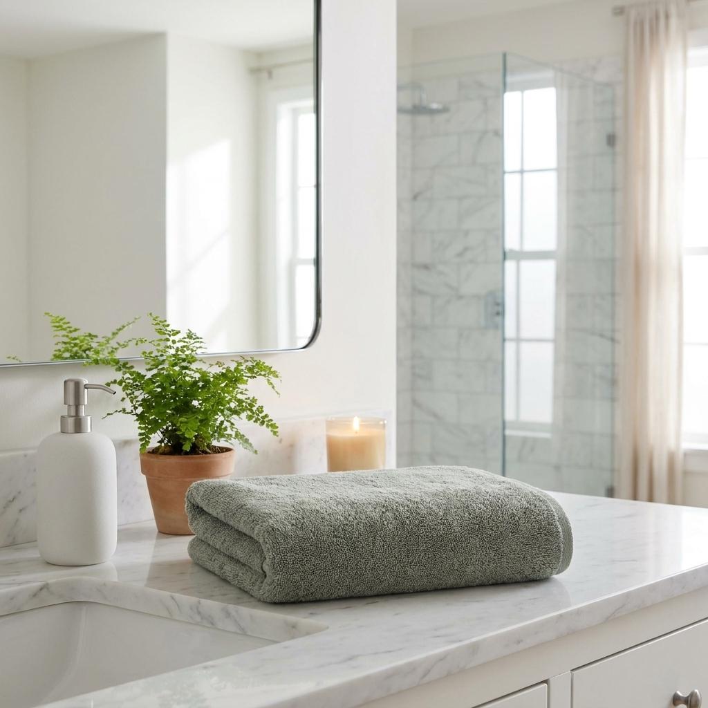 Set of Two Green Turkish Cotton 27" X 54" Bath Towels - HomeRoots - Flyclothing LLC