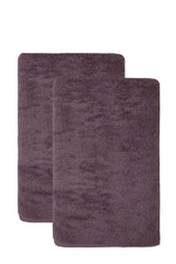 Set of Two Purple Turkish Cotton 27" X 54" Bath Towels - HomeRoots - Flyclothing LLC