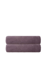 Set of Two Purple Turkish Cotton 27" X 54" Bath Towels - HomeRoots - Flyclothing LLC